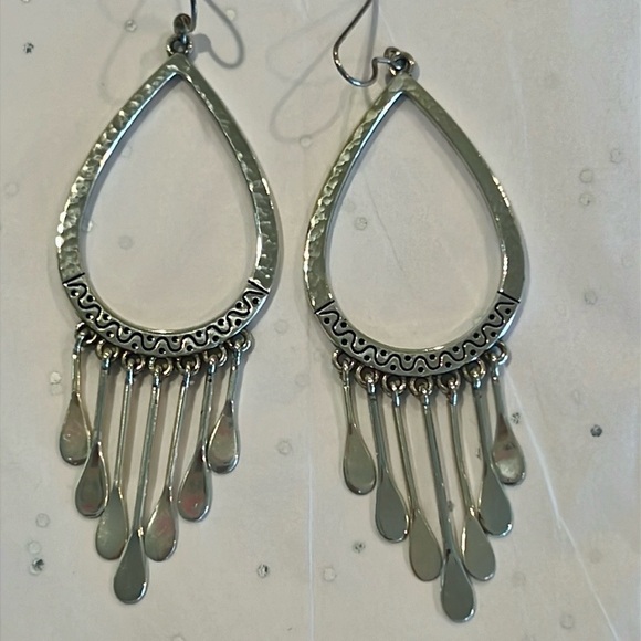 Brighton Jewelry - Brighton Elegant Silver Teardrop Earrings